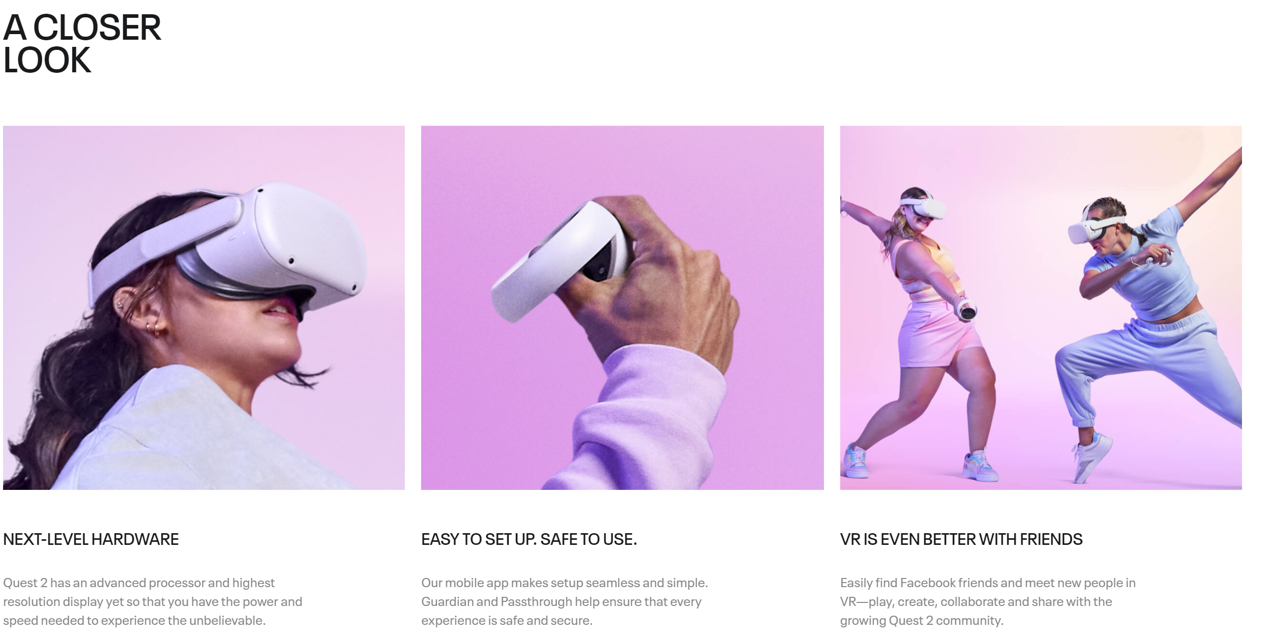Oculus Quest 2 VR Headset 256GB All-In-One | The Bank Of Electronics
